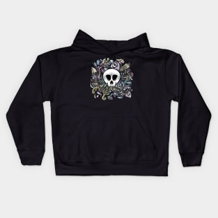 Doodle Skull Kids Hoodie